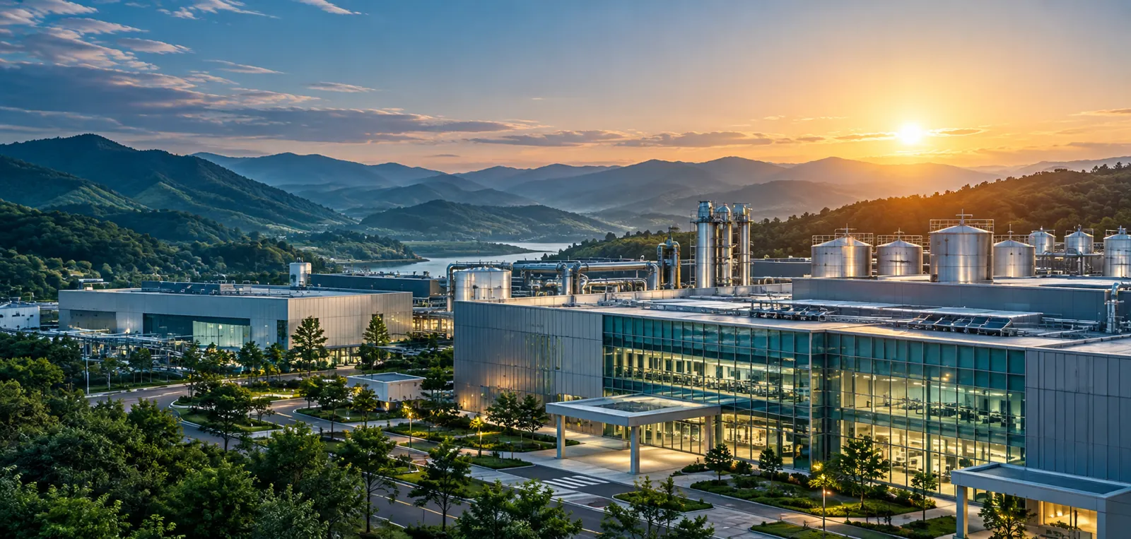 산업재해 예방과 사업장 안전관리의 기본 주제를 표현한 AI 생성 산업 콘셉트 이미지